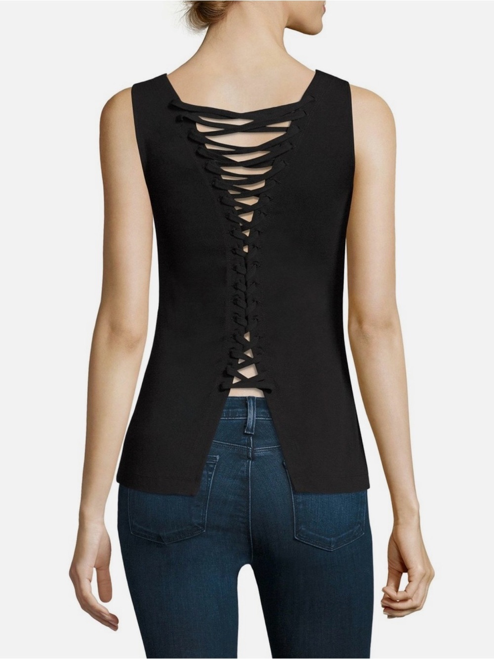 🖤 Bailey Lace-Up Back Tank